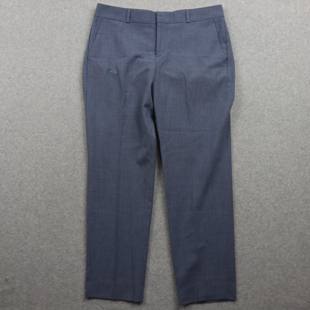 Banana Republic Pants Womens 4 Hampton Dress Slacks Suit Stretch Flat Front Blue